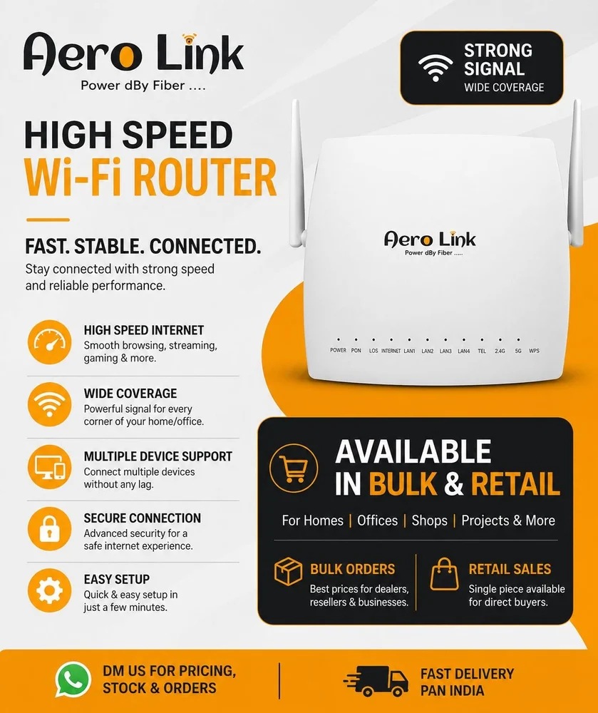 Aero Link AE2026 Wi-Fi router product poster